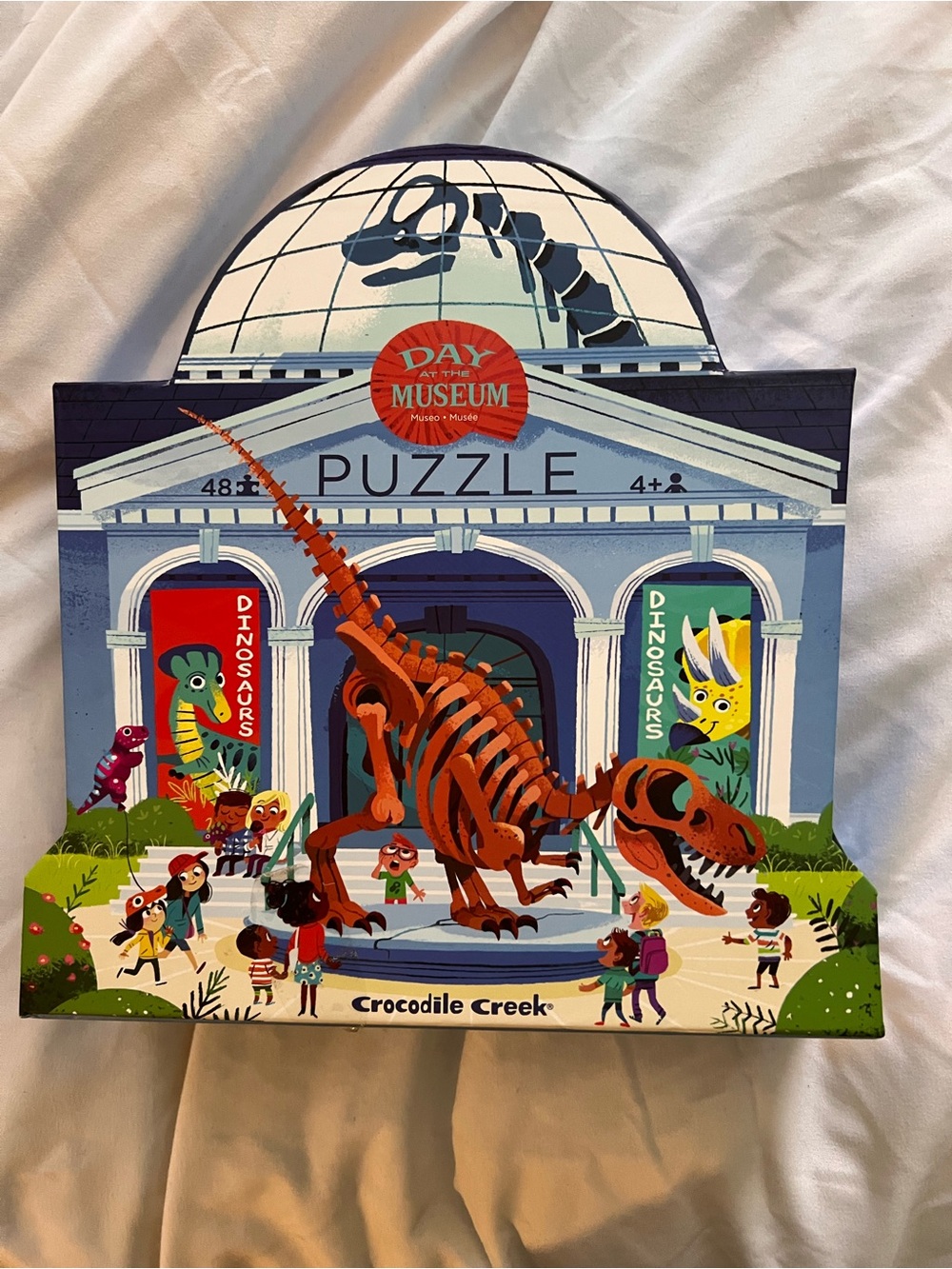 Day at the Museum Orange Dinosaur Puzzle by Crocodile Creek